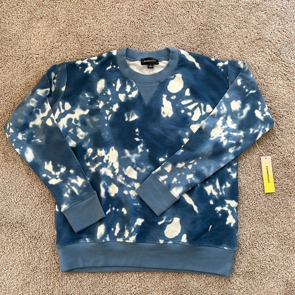 NWT Summersalt The Softest French Terry Relaxed Crew - Blue Horizon Tie Dye - Picture 2 of 14